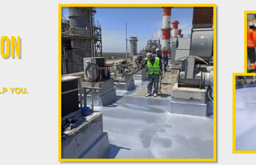 بانوراما صيانة و عزل بولي يوريا للاسطح لمصنع بترول